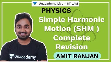 Simple Harmonic Motion - SHM - Revision | Amit Ranjan | IIT JAM | JAM 2021 | Unacademy Live