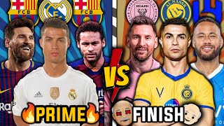 RMA Ronaldo & FCB Messi & FCB Neymar 🆚 NAS Ronaldo & MIA Messi & HIL Neymar