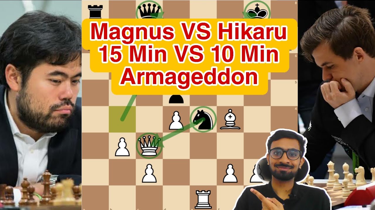 Réponse à @chessmeme3090 Part 2 - Magnus vs Hikaru in Armageddon #magn, Magnus  Carlsen