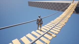 UE5.2 - Physics Control Component - Let's make a swinging rope bridge. (Subtitle)