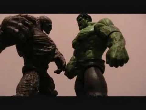 My hulk toy fight (stopmotion)