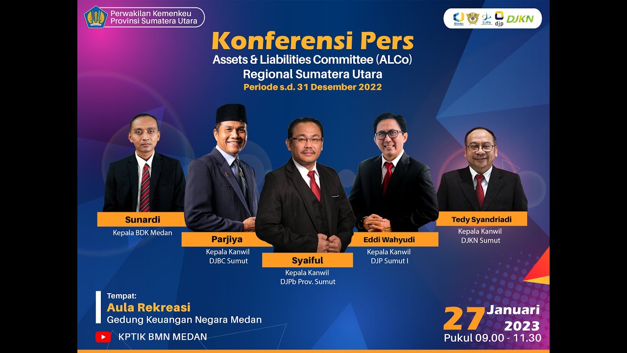 Konferensi Pers Assets and Liabilities Committee (ALCo) Regional Sumut ...