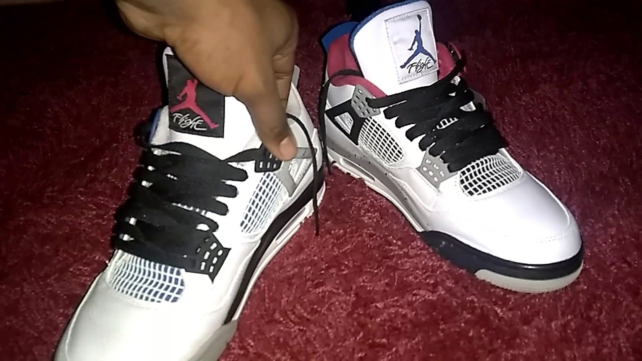 Jordan 4 black laces Clearance