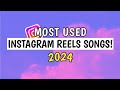 Most used songs in instagram reels 2024