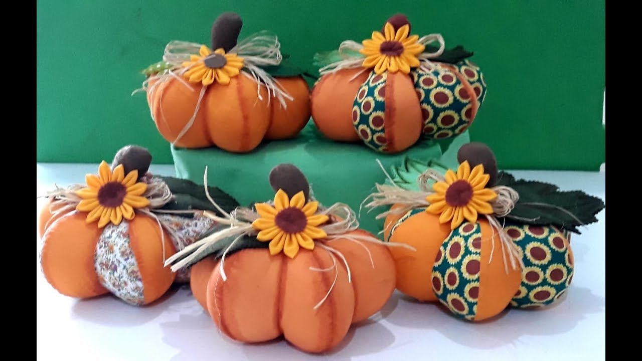 Passo a Passo Abóbora de tecido