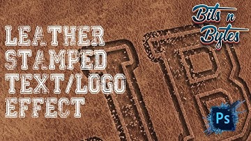 PHOTOSHOP TUTORIAL //: EASY WAY LEATHER STAMPED TEXT/LOGO EFFECT BY: BITS N