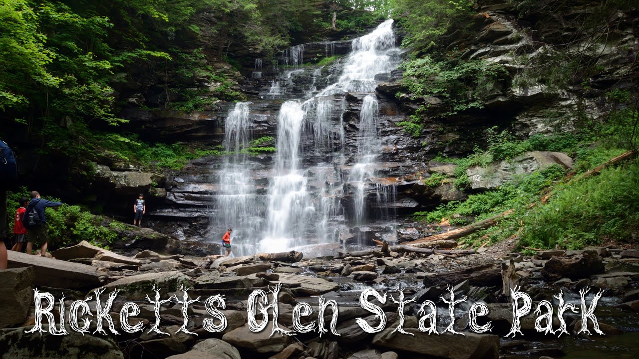 The Falls Trail Of Ricketts Glen State Park Pa Youtube