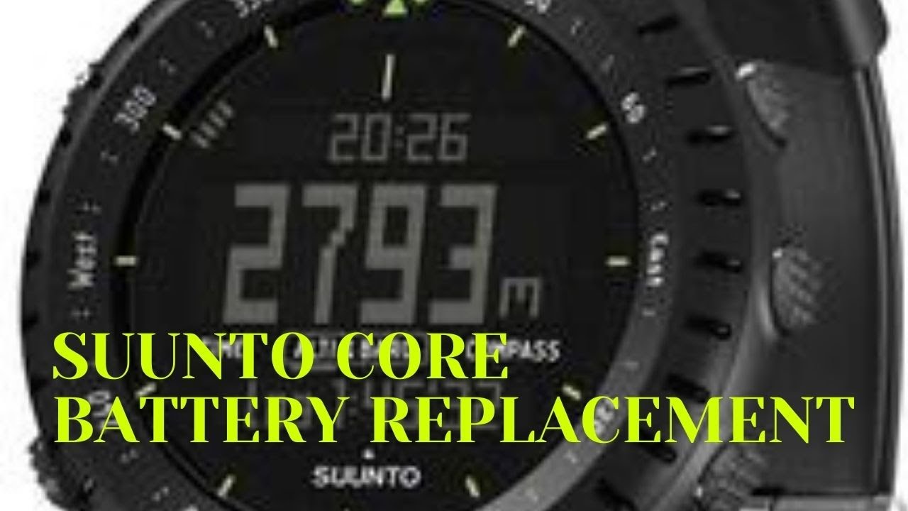 How to replace SUUNTO CORE WATCH BATTERY - YouTube