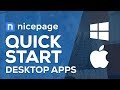 How to create a website with Nicepage Application for Windows and Mac OS