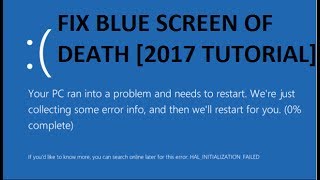 Fix blue screen of death windows 10 too has the (bsod) or stop error
that appears when you are in middle someth...