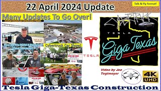 Major Boring Milestone! S Ext Progress, Cybertrucks Moved! 22 April 2024 Giga Texas Update (08:45AM)