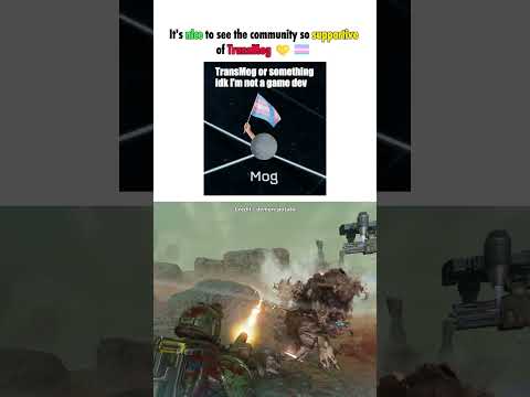 It's nice to see the community so supportive of TransMog 💛🏳️‍⚧️ - Helldivers 2