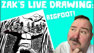 Comic Artist Draws Bigfoot!