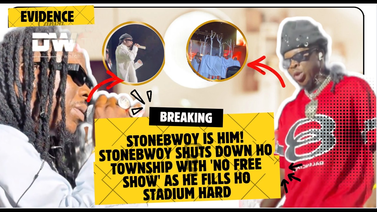 STONEBWOY IS HIM! Stonebwoy Shuts Down Ho Township With 'No Free Show' As He Fills Ho Stadium Hard