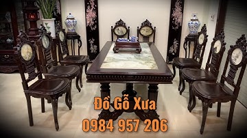 Chọn Bộ Ghế Ăn Củ Lá Miền Tây Đẹp - Bộ Bàn Ghế Lối Cổ Xưa - Trường Kỷ Gỗ - Tủ Bày Đồ - Sập Gụ Tủ Chè