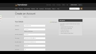 Themeforest Sign Up