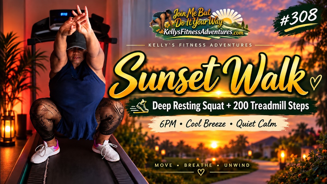 Deep Squat, 200 Runs + Evening Walk #308 | Music ASMR Fitness Adventures!