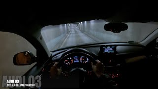 2013 Audi Q3 2.0TDi 177HP Night POV Test Drive | Fire fighters action!