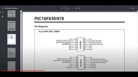 PIC16F676 configuration From The Data Sheet For The Demonstration Series. For Use In MPLAB X IDE