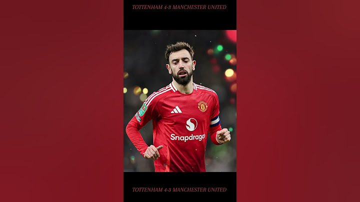 TOTTENHAM 4-3 MANCHESTER UNITED