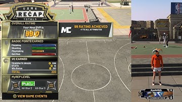 NBA 2K20 - HITTING 99 OVERALL LIVE REACTION PLAYMAKING SHOT CREATOR