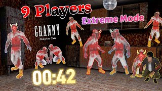 Granny Chapter Two Multiplayer - Extreme Mode With 9 Players, Speedrun in 00:42