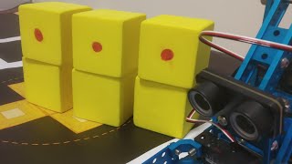 MBot2 Robotic arm - yellow cube carrier 