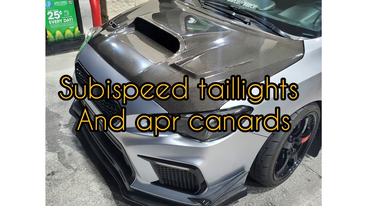 New tail lights and apr canards installed | subaru wrx sti