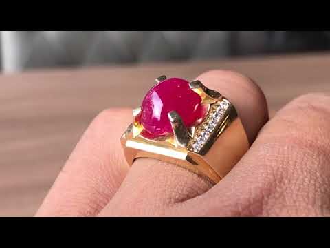 Nhẫn nam ruby