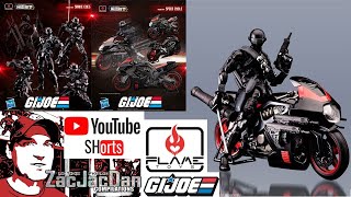 Flame Toys Furai Model G.I. Joe Snake Eyes And Ninja Bike Official Images #shorts