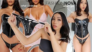I ordered lingerie from Fashion Nova... | try on haul