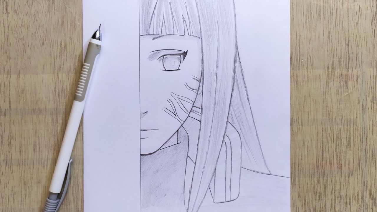 dibujar anime || Como dibujar Hinata hyuga paso a paso_ Naruto Shippuden|| dibujar anime facil - thptnganamst.edu.vn