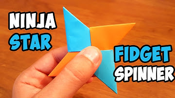 DIY Paper Ninja Fidget Spinner | Easy Ninja Star Spinner Tutorial