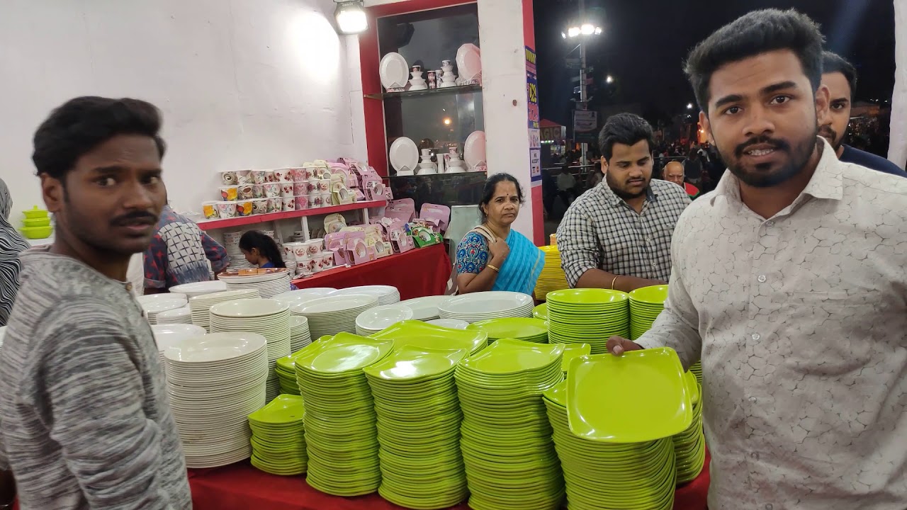DUBAI MELAMINE CROCKERY Famous Crockery House Nampally Exhibition