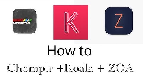 How to use Chomplr, ZOA and Koala to creatively sample