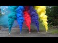 Цветной дым Smoke Bomb зеленый, синий, красный, фиолетовый, желтый