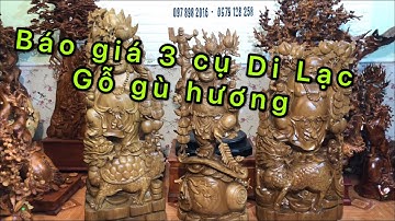 Báo giá 3 cụ Di Lặc gỗ gù hương ,xá xị liền khối Lh 0978982016