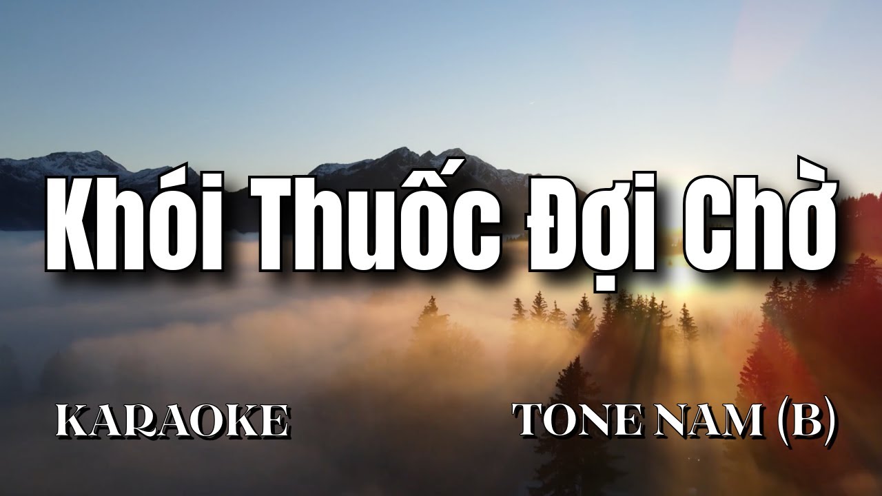 Khói Thuốc Đợi Chờ - Karaoke Tone Nam (B) | Beat Chuẩn 2025 | Sam Karaokes