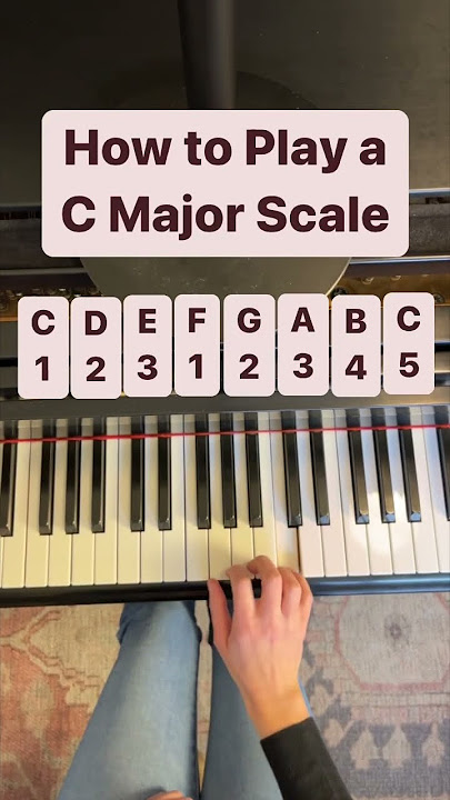 How to play a C Major Scale with my Right Hand #shorts
