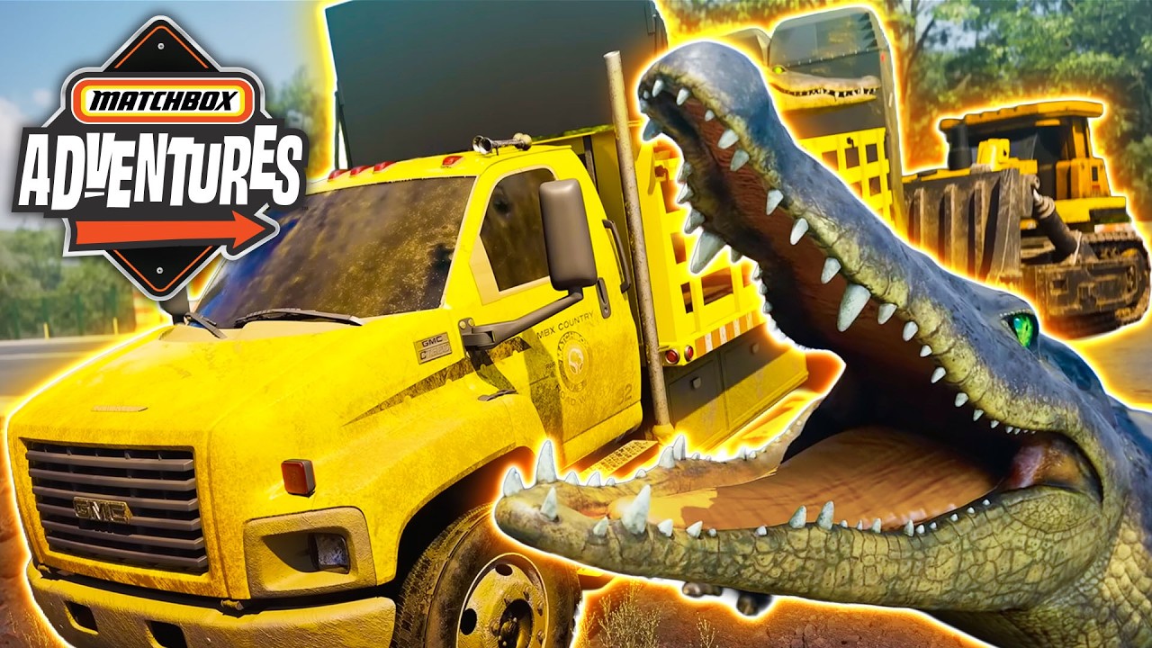 🐊 Alligator Rescue at the Car Wash! | Matchbox Adventures