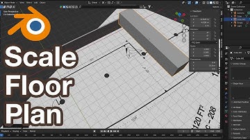How to Scale a Floor Plan in Blender for Architectural Visualization