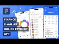 Finance ewallet  online payment app design in figma  tutorial fintech uiux best interfaces