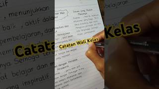 Mau buat contoh catatan wali kelas di rapor #catatanwalikelas #menulisrapi #tulisantangan #fyp