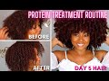 Protein Wash Day &amp; Style Routine For Softer, Stronger and Defined Type 4 Curls | Natural Hair