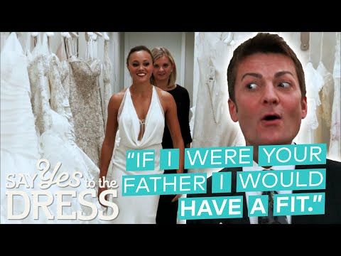 Bride LOVES This Dress But Randy Finds It TOO REVEALING??? | Say Yes To The Dress