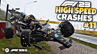F1 23 HIGH SPEED CRASHES #11
