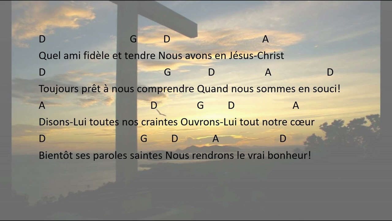 Quel ami fidèle et tendre