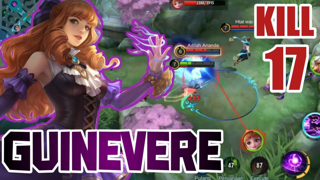 Suka Hati mengks kill orang | Guinevere gameplay | Mobile legends