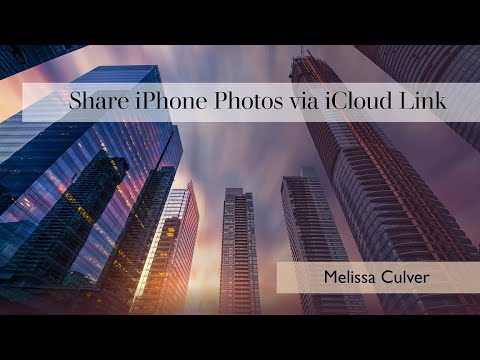 Share iPhone Photos via iCloud Link