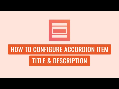 How To Configure Accordion Item Title & Description | Easy Accordion